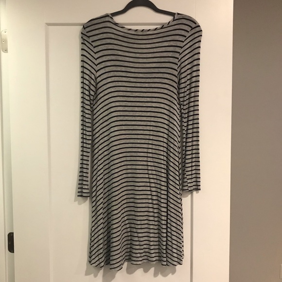 Long Sleeve Striped Dress - Picture 2 of 3